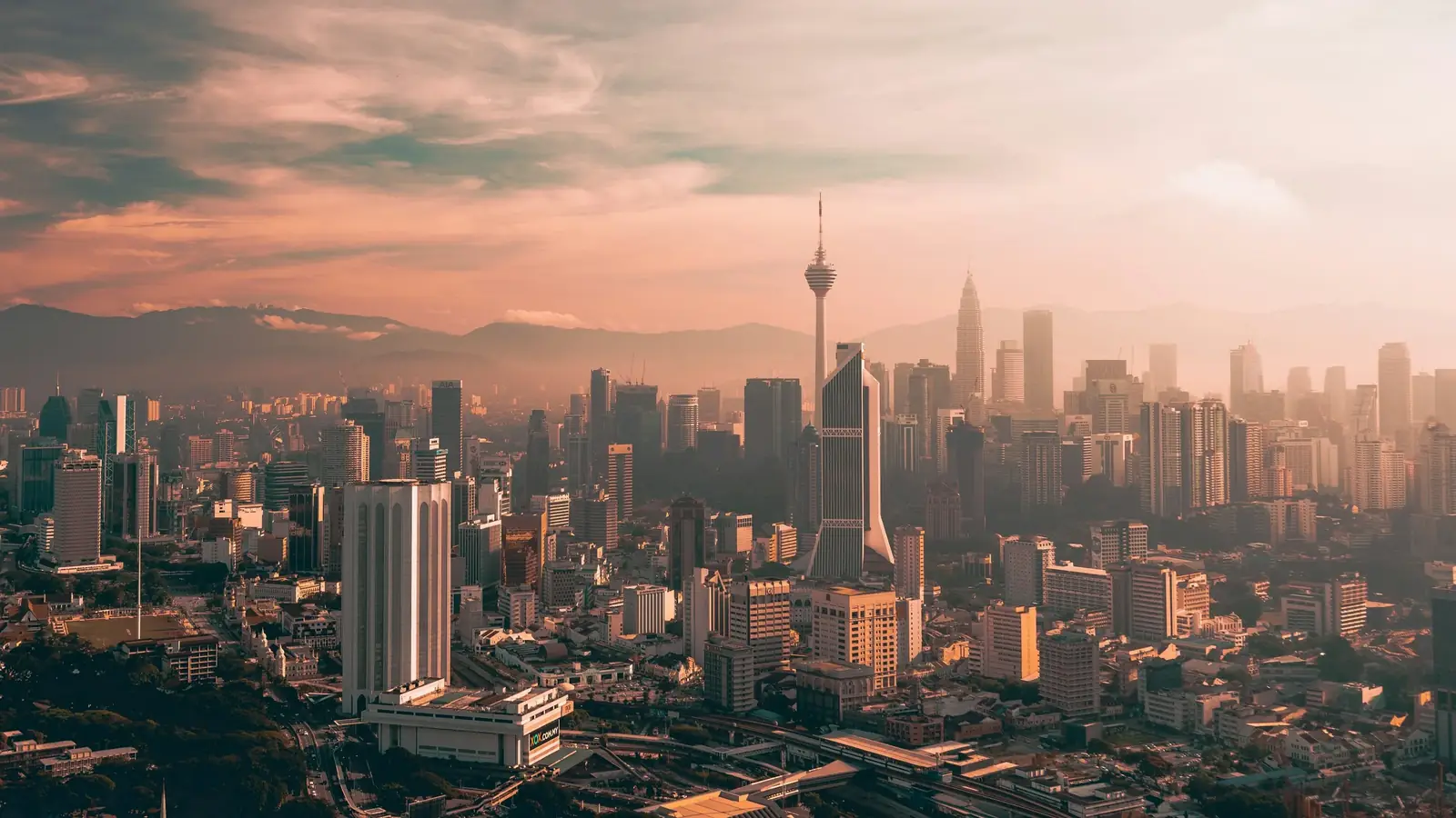 Kuala Lumpur skyline at dusk